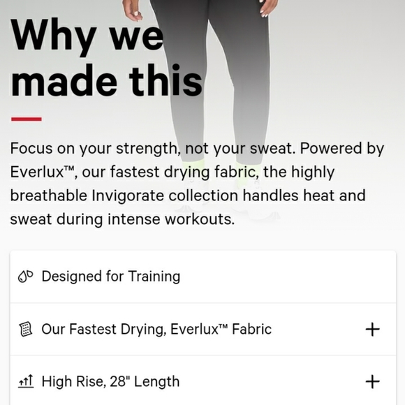 ☮️SOLD☮Lululemon Athletica Invigorate HR Tight 28" - Picture 7 of 11